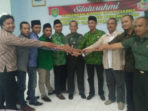 Dandim 0613 Letkol Arm TriTri Arto Subagio bersama Ketua Gp Ansor Dandeu Ahmad Rifai dan lainnya