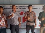 Jalin Sinergitas Bhabinkamtibmas Sambangi sekretariat Panwaslucam Sompak.