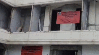 Pembangunan gedung di Jalan Kalibaru Timur VI Dalam, RW 09, Kelurahan Utan Panjang, Kecamatan Kemayoran, Jakarta Pusat