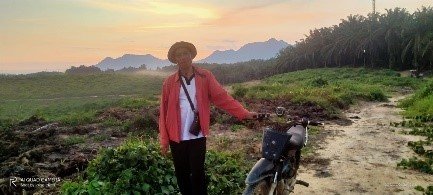 Lokasi replanting PT ANI di Desa Sebatih.