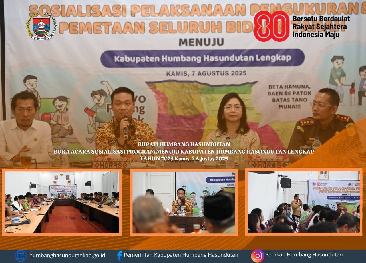 Humbahas Matangkan Pemetaan Tanah, Bupati Fokus Hukum