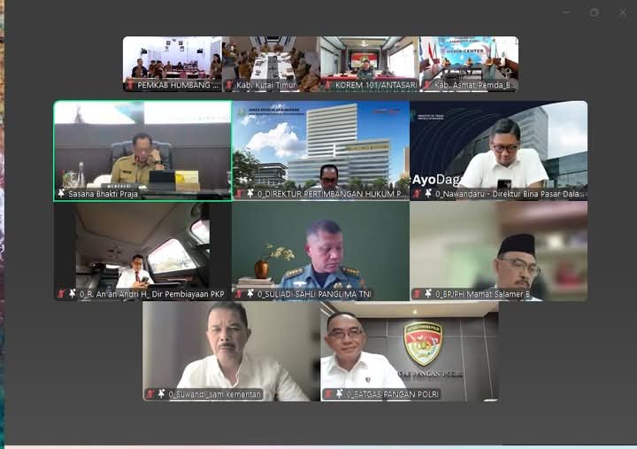 Pemkab Humbahas mengikuti rakor nasional dipimpin Mendagri Tito Karnavian