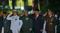 Kajati Bengkulu bersama Forkopimda mengikuti Apel Kehormatan dan Renungan Suci di Taman Pahlawan Bengkulu,