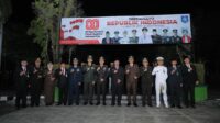 Apel Kehormatan HUT ke-80 RI di TMP Pawitralaya.