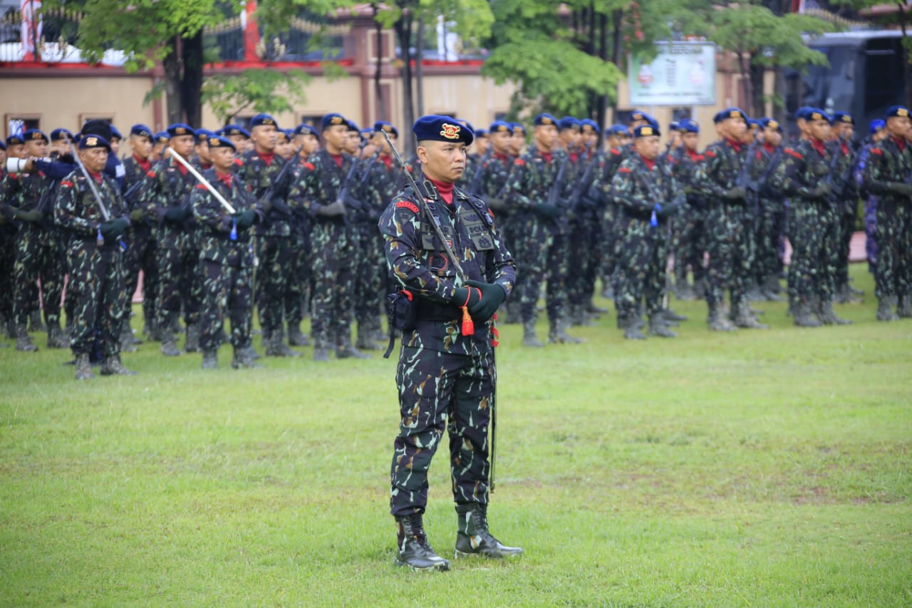 Polri gelar upacara Hari Juang 2025 di Mabes Polri.