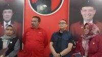 Konferensi pers di kantor DPC PDIP Majalengka, Kamis (21/8/2025).
