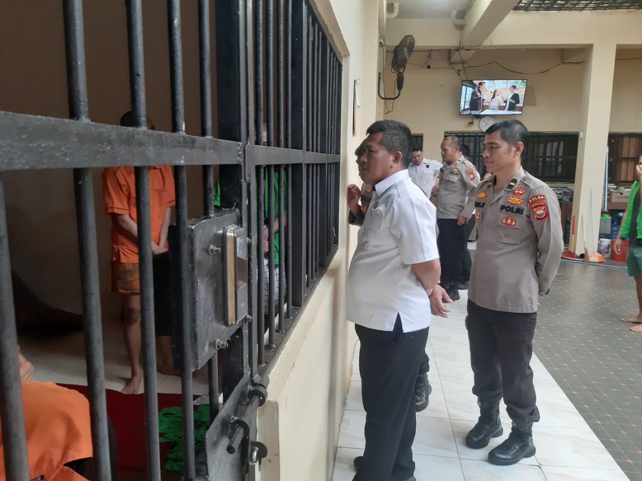 Dit Tahti Polda Bengkulu menggelar razia rutin di ruang tahanan