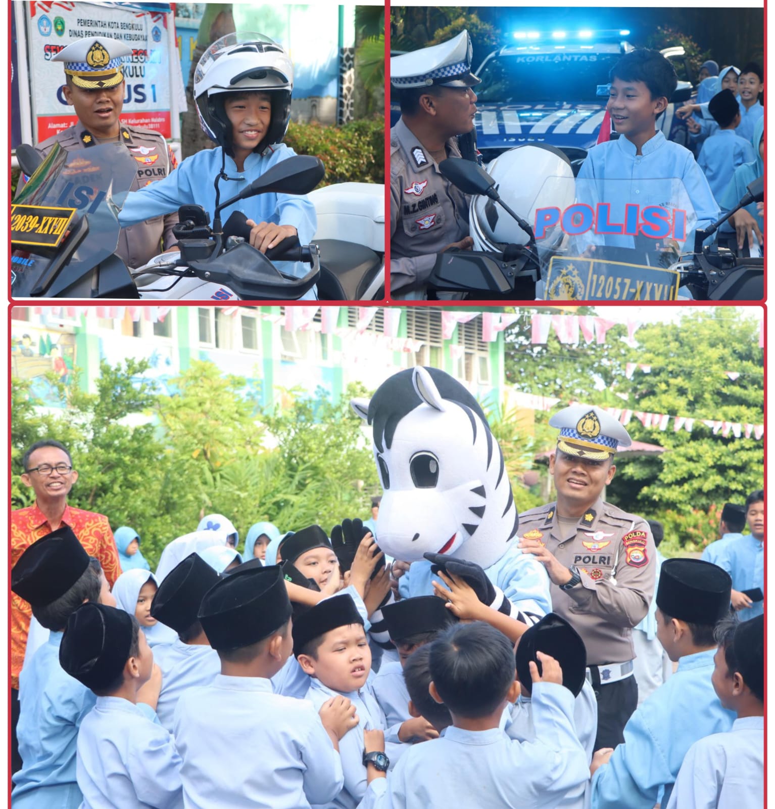 Ditlantas Bengkulu sosialisasi rambu lalu lintas di SDN 01 Kota Bengkulu guna tanamkan kesadaran keselamatan jalan sejak usia dini.