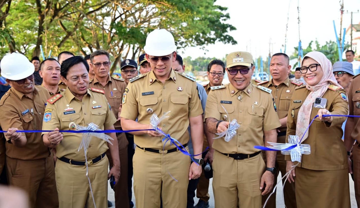 Bupati Egi resmikan Jalan Baru Simpang Tugu Radin Intan-Exit Tol Kalianda.