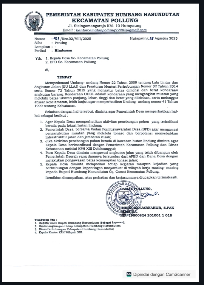 Surat Edaran ODOL Pollung Surat Edaran ODOL Pollung