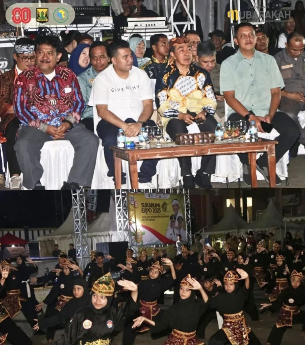 Sekda Sukabumi membuka Pasar Rakyat UMKM 2025 dalam rangka HJKS ke-155.