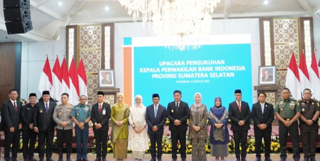 Wako Pagaralam Hadiri Pengukuhan Kepala BI Sumsel