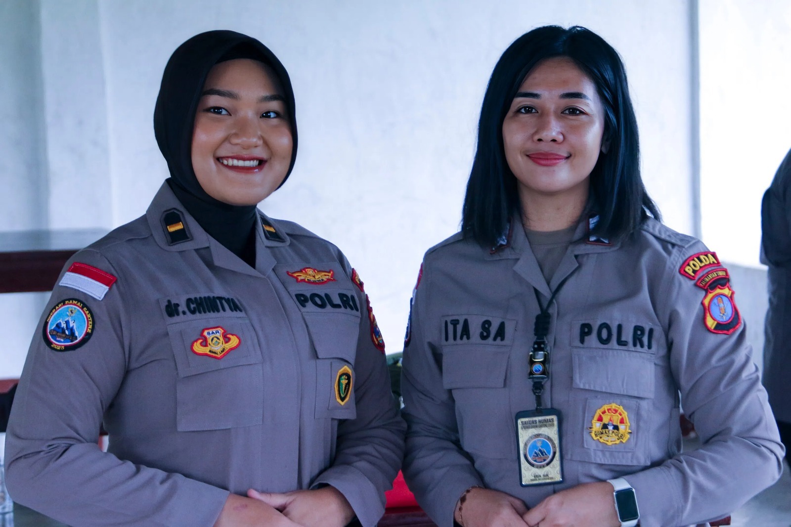 IPDA dr. Chintya Widodo dan BRIPKA Ita Sombo Allo