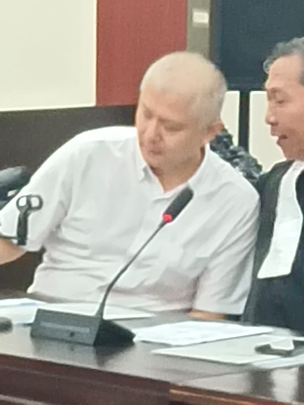 Terdakwa Carlie Chandra pemalsuan surat