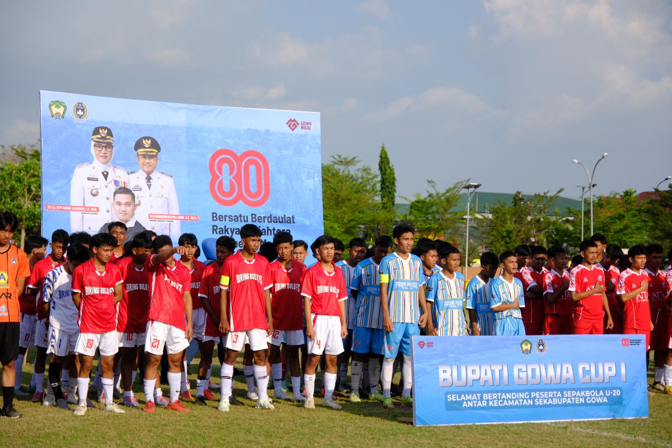 Pemerintah Kabupaten (Pemkab) Gowa resmi membuka Turnamen Bupati Gowa Cup I U-20