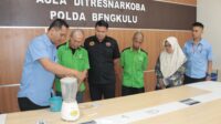 Pemusnahan Sabu Polda Bengkulu