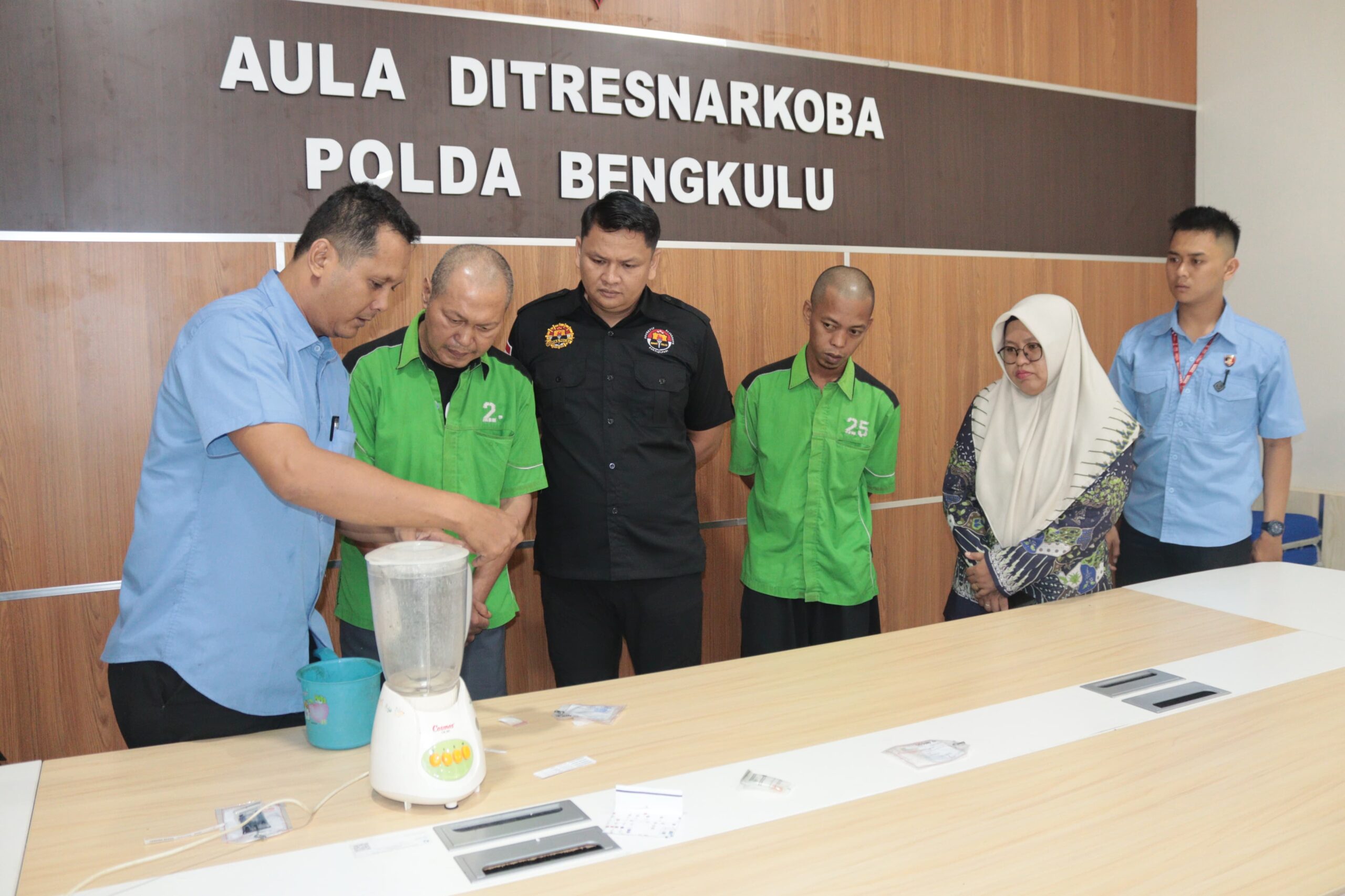 Pemusnahan Sabu Polda Bengkulu