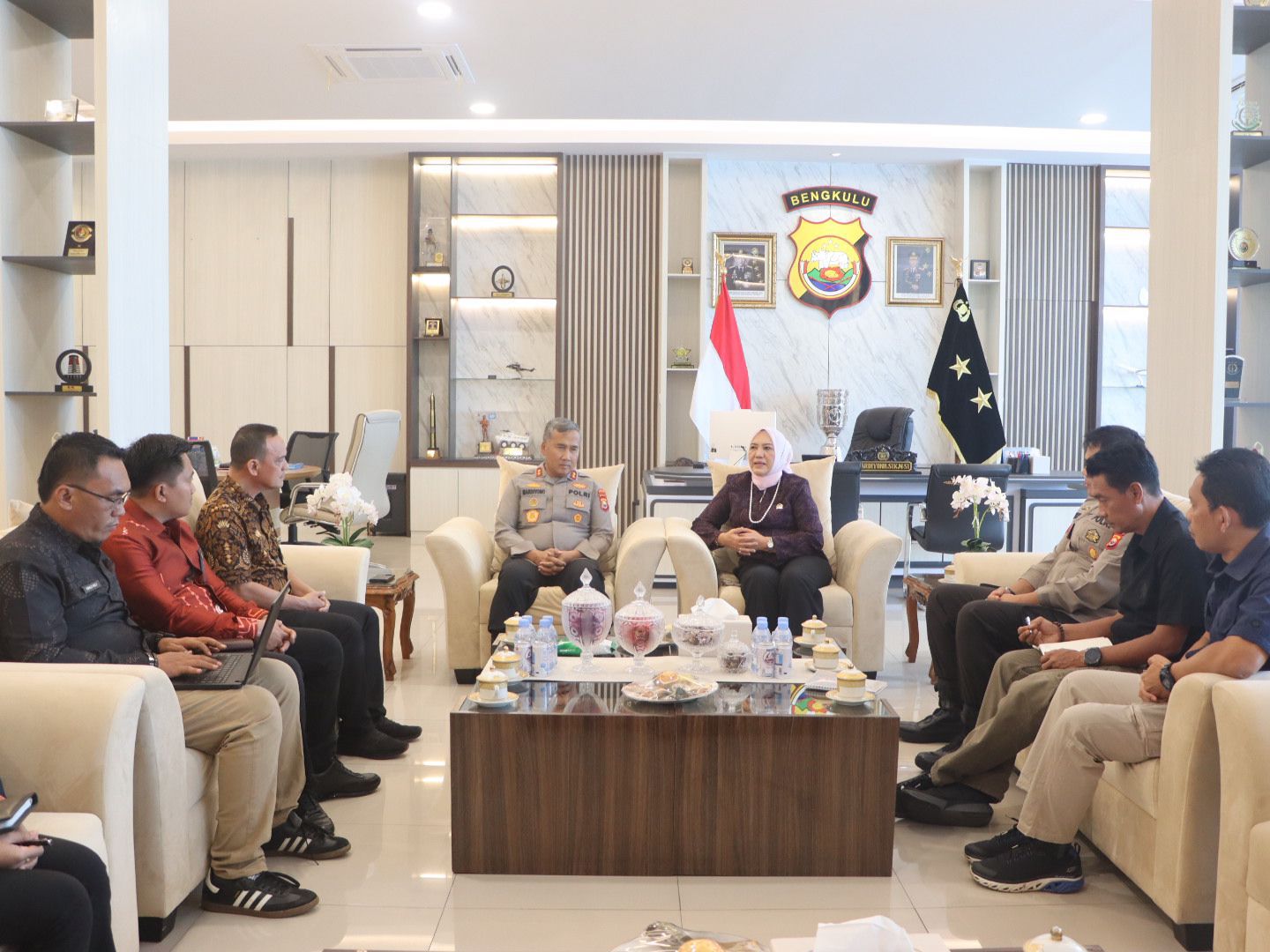 Kunjungan Komite I DPD RI ke Kapolda Bengkulu