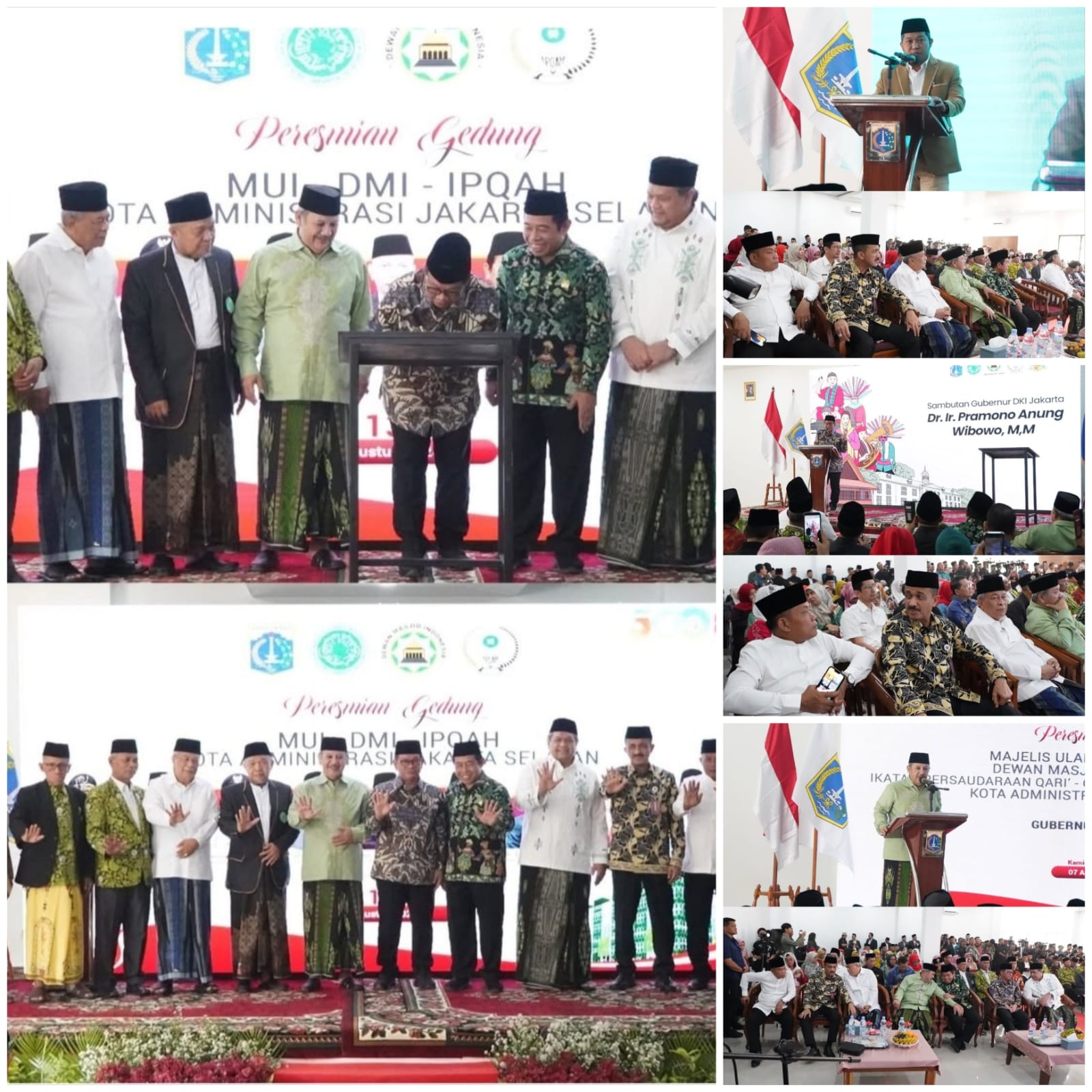 Gubernur Pramono Resmikan Gedung MUI, DMI dan IPQAH