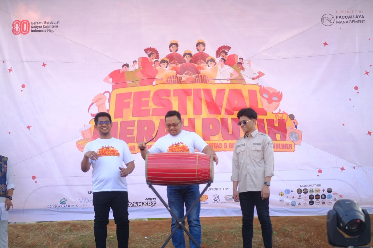 Wabup Gowa Darmawangsyah Muin membuka Festival Merah Putih 2025,