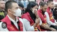 Evan Darma Saputra bersama ketiga terdakwa lainnya