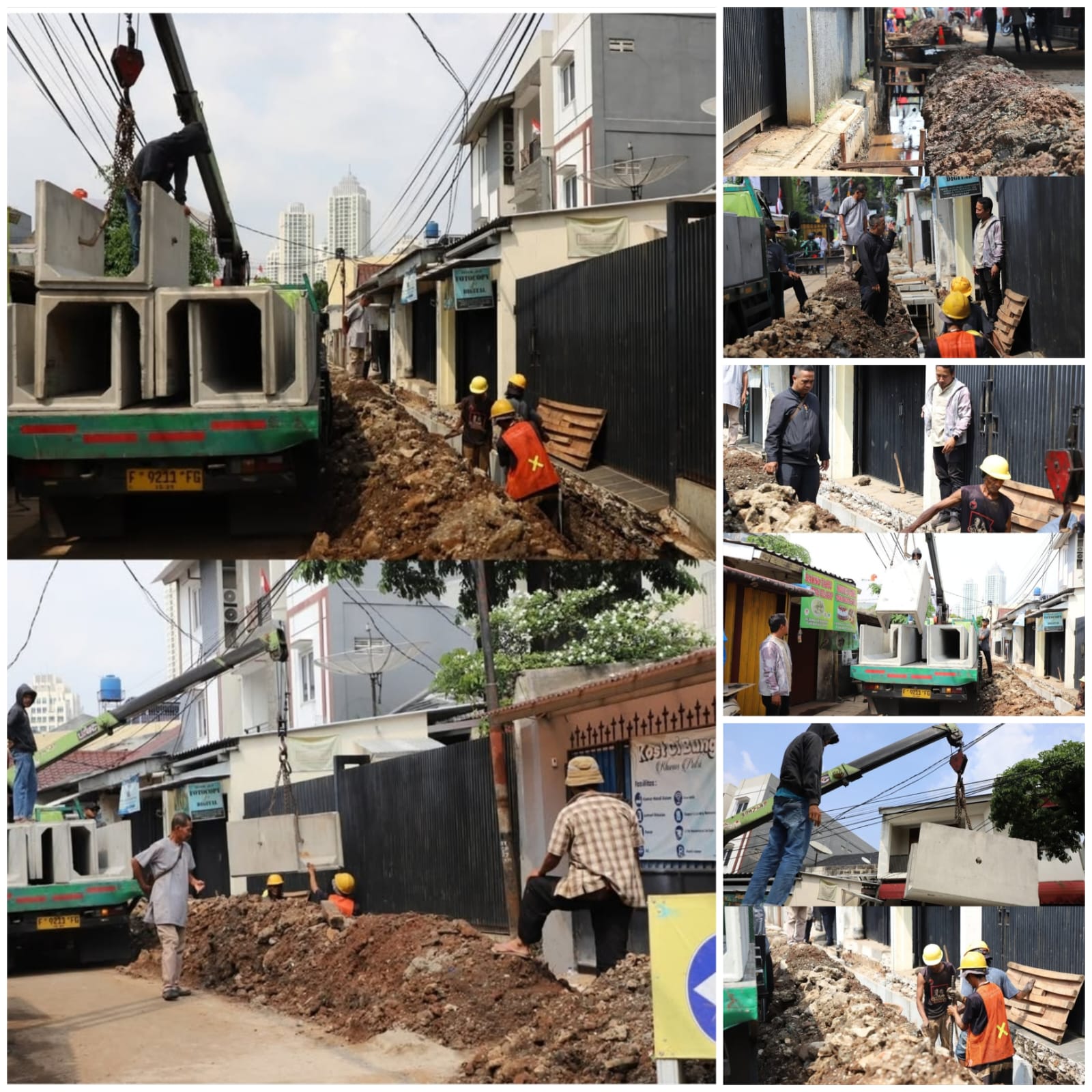 Sudin SDA Jaksel meningkatkan kapasitas saluran air di Cipulir sepanjang 500 meter