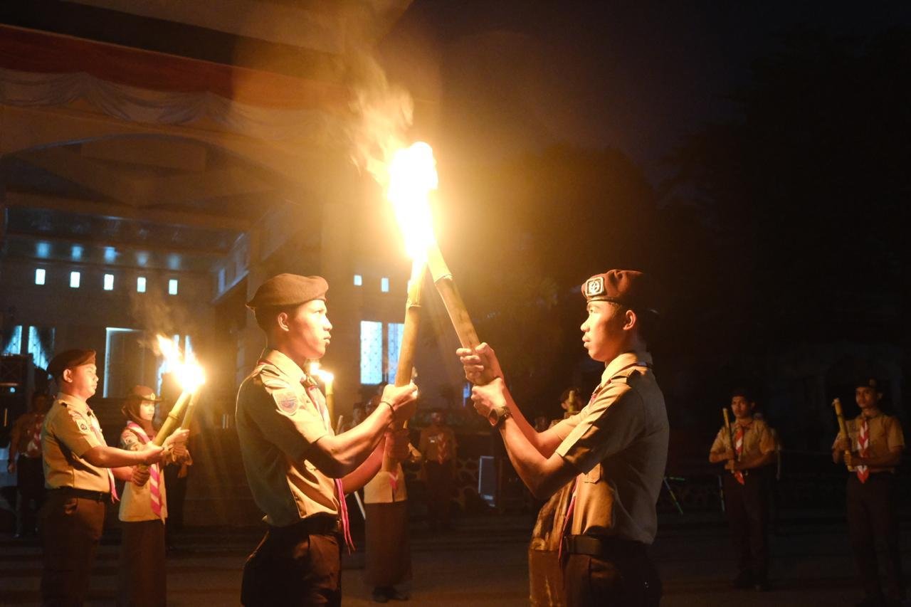 Pramuka Gowa Teguhkan Tri Satya di Hari Jadi ke-64