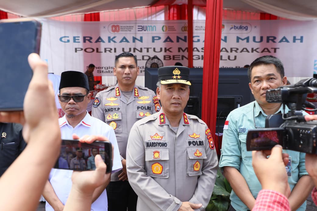22 Ton Beras Didistribusikan Polda Bengkulu di 15 Titik