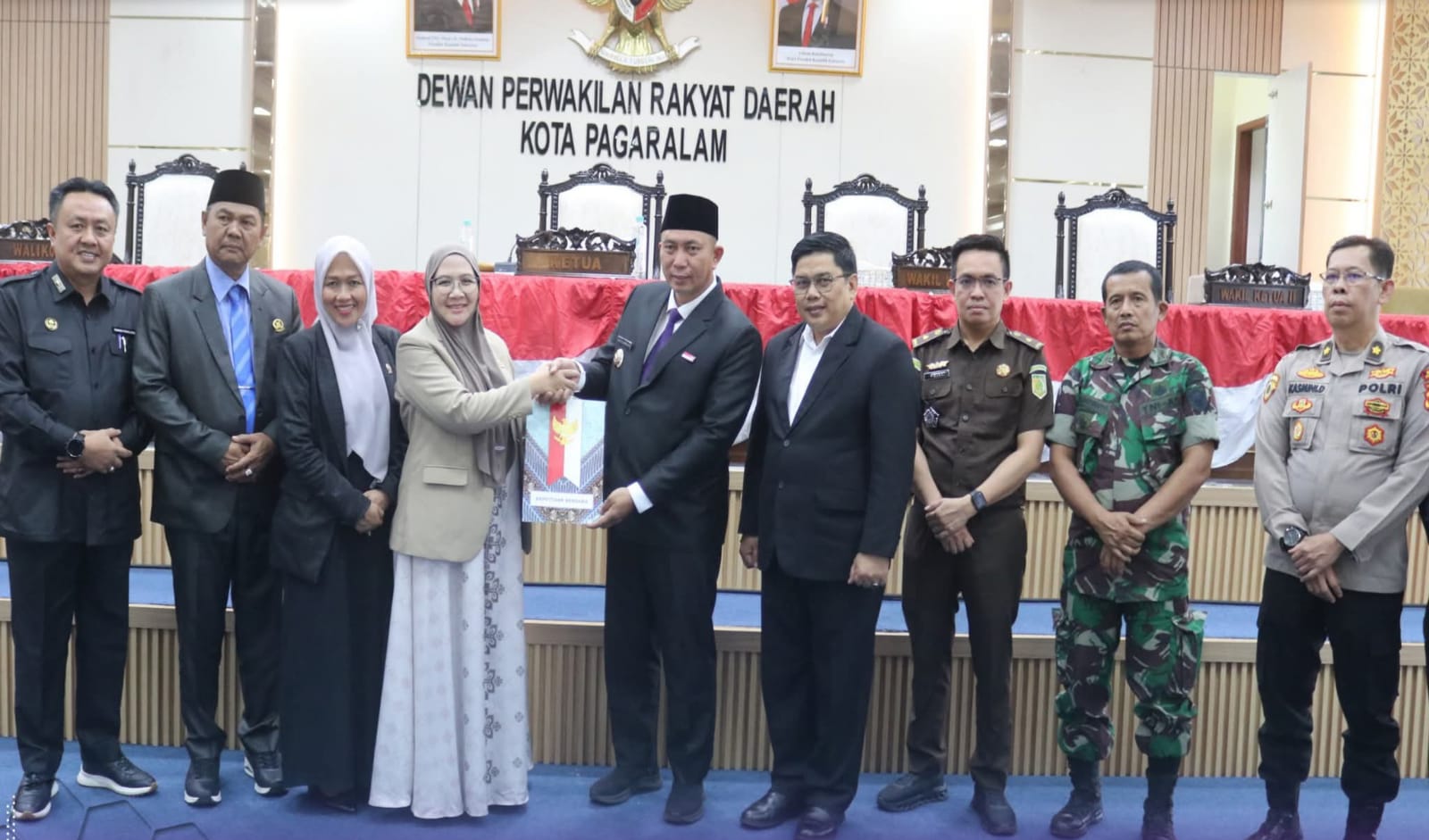 Wali Kota Pagaralam Ludi Oliansyah hadiri paripurna DPRD membahas RPJMD 2025–2029