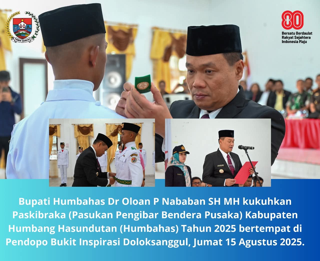 30 Pelajar Humbahas Resmi Menjadi Anggota Paskibraka 2025