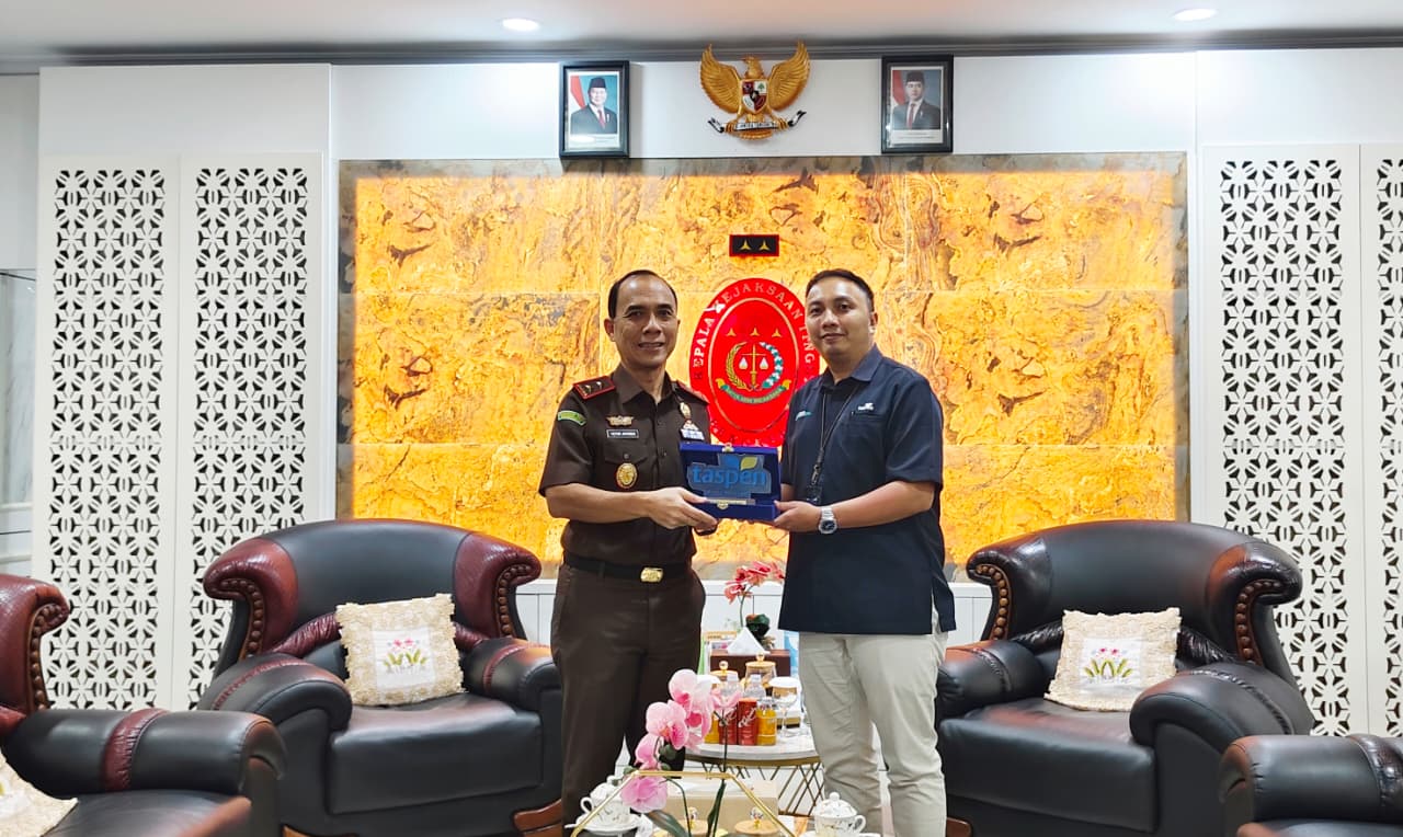 Kejati Bengkulu menerima kunjungan PT Taspen dan Bank Mandiri Taspen