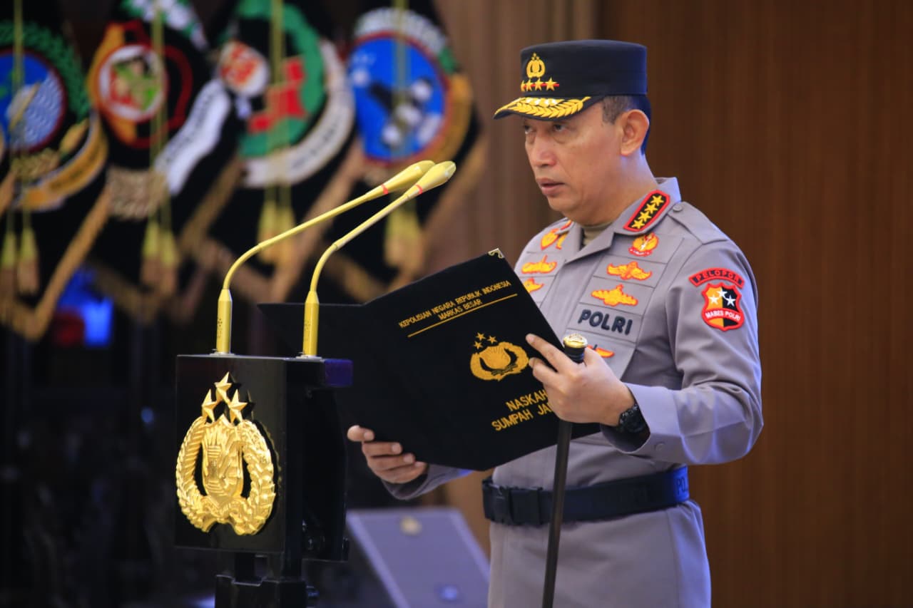 Kapolri Pimpin Sertijab Pejabat Tinggi Polri 2025