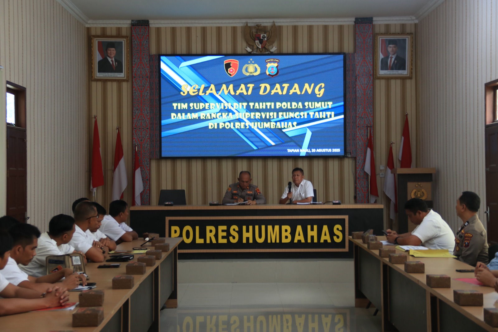 Dit Tahti Polda Sumut melakukan supervisi di Polres Humbahas untuk memastikan pengelolaan tahanan dan barang bukti berjalan sesuai aturan.