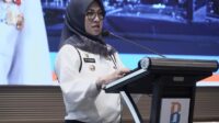 Bupati Gowa, Sitti Husniah Talenrang, membuka High Level Meeting Optimalisasi Penerimaan Opsen PKB dan Opsen BBNKB yang digelar Bapenda Gowa di Hotel Claro Makassar, Rabu (20/8).