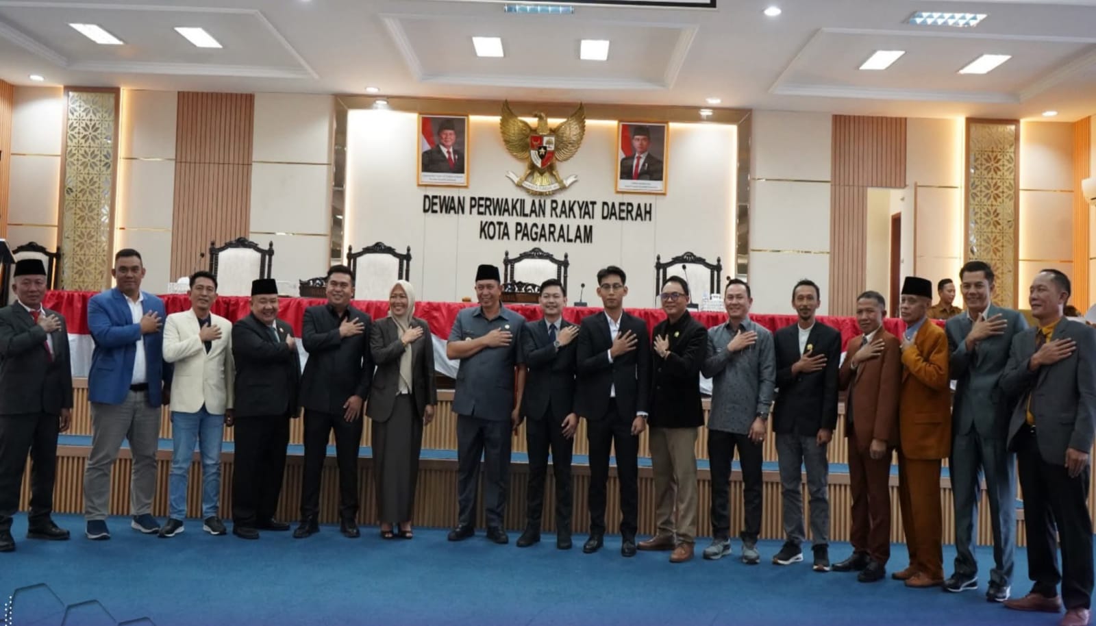 Wali Kota Pagaralam Ludi Oliansyah menghadiri Rapat Paripurna DPRD