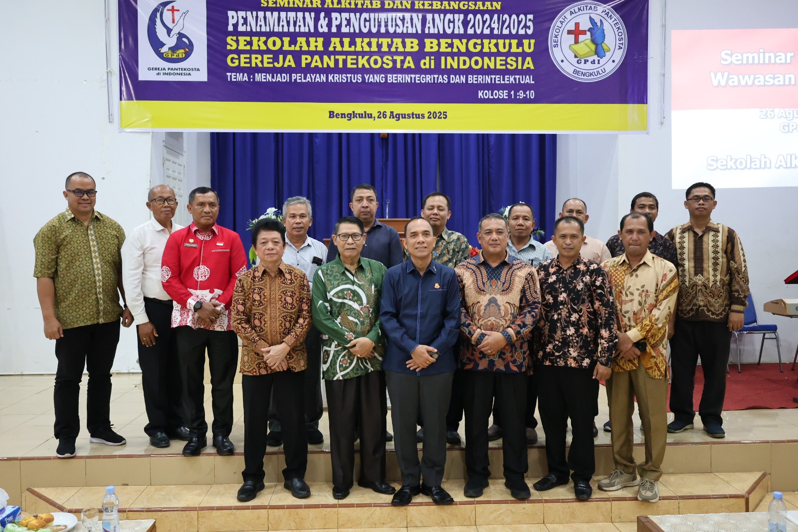 Kajati Bengkulu menghadiri Seminar Alkitab dan Wawasan Kebangsaan GPdI Bengkulu.