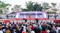 Bupati Gowa Husniah Talenrang menyerukan persatuan lewat Deklarasi Damai