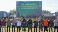 Danrem 121/Abw Brigjen TNI Purnomosidi buka Apel Kesiapan Penanggulangan Bencana di Sambas