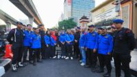 Buruh KSPSI dan Polri adakan bakti sosial di Jakarta