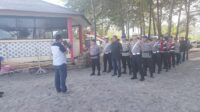 Polda Bengkulu menggelar apel KRYD premanisme dan pungli di Pantai Panjang,