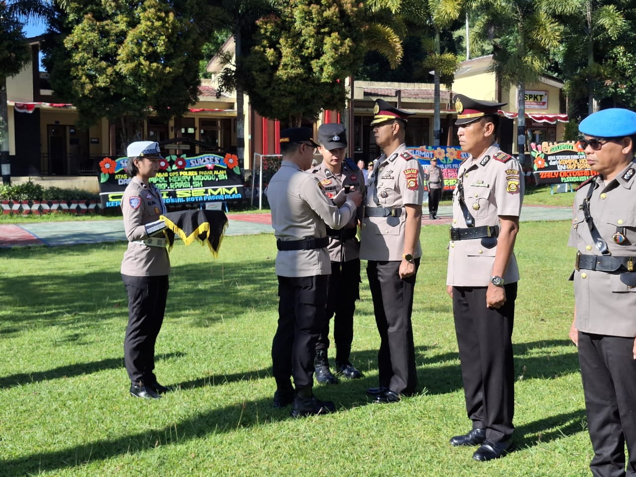 Polres Pagar Alam melaksanakan mutasi dan promosi jabatan pejabat utama serta Kapolsek.