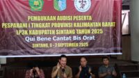 LP3K Sintang menggelar audisi Pesparani di Wisma Yerusalem untuk menyeleksi peserta yang akan mewakili Kabupaten Sintang pada Pesparani I Kalbar 2025 di Pontianak.