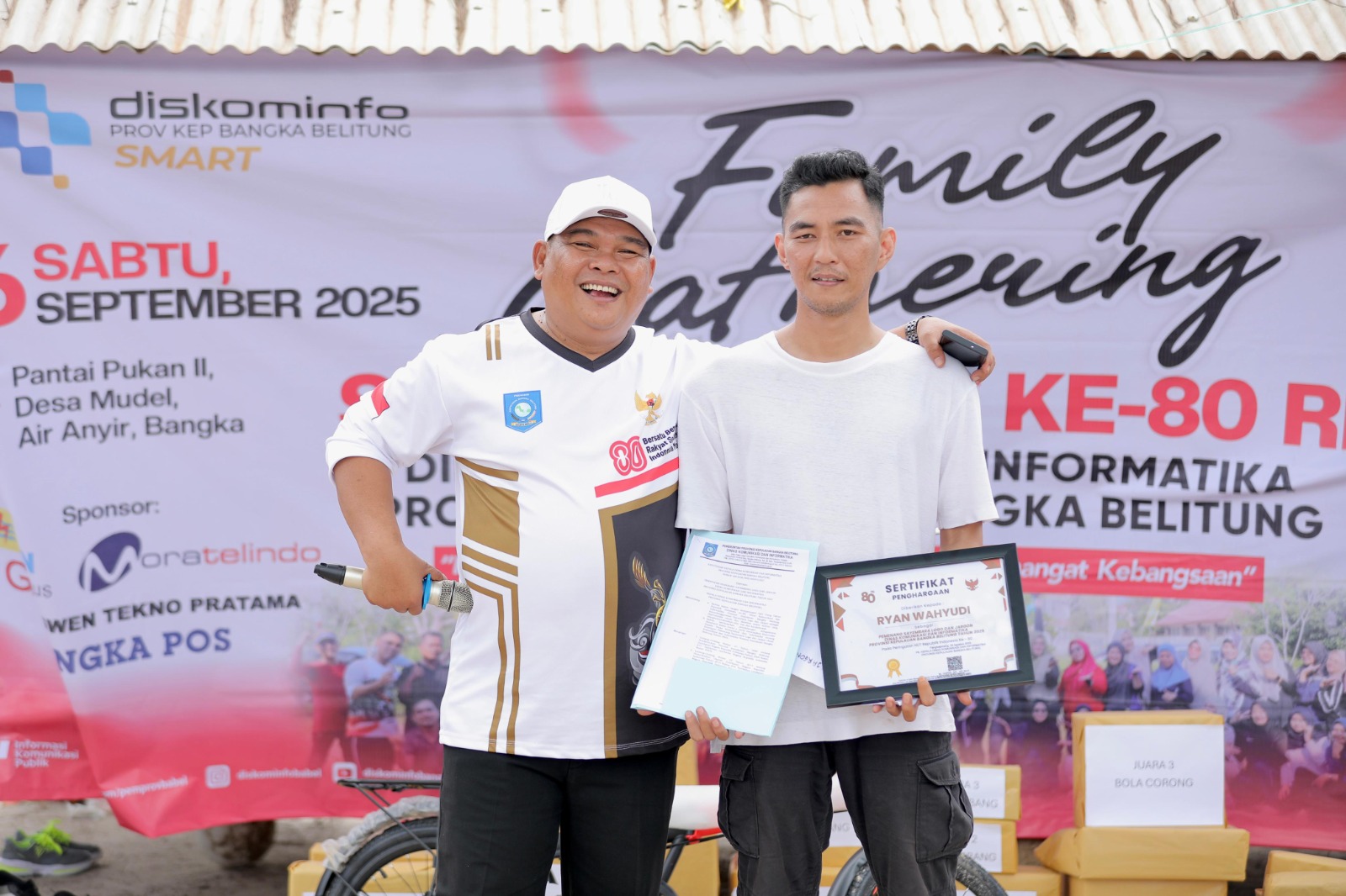 Rian Wahyudi, pegawai Bidang IKP Diskominfo, keluar sebagai pemenang.