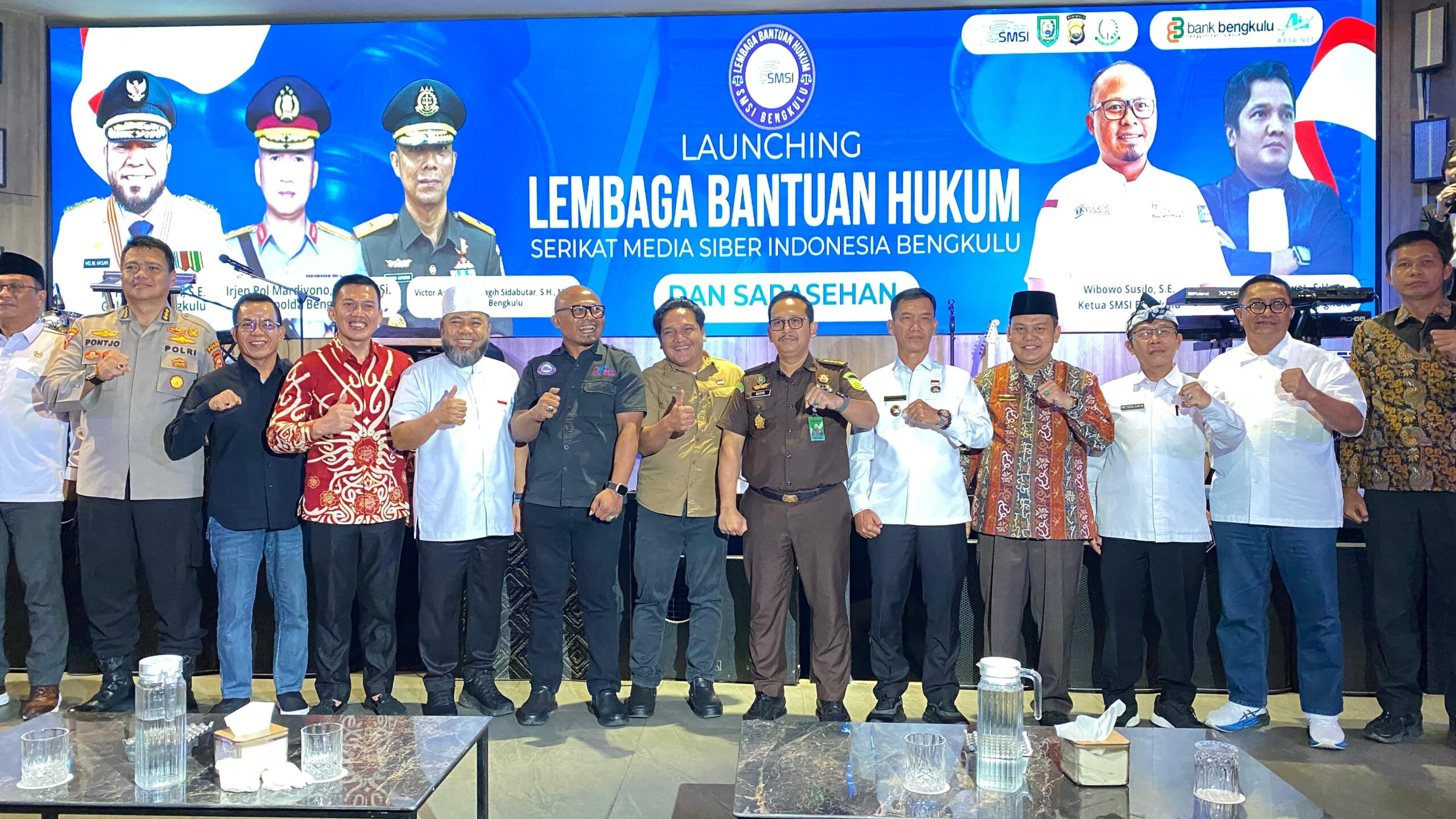 Kejati Bengkulu menghadiri launching LBH SMSI di Hotel Mercure.