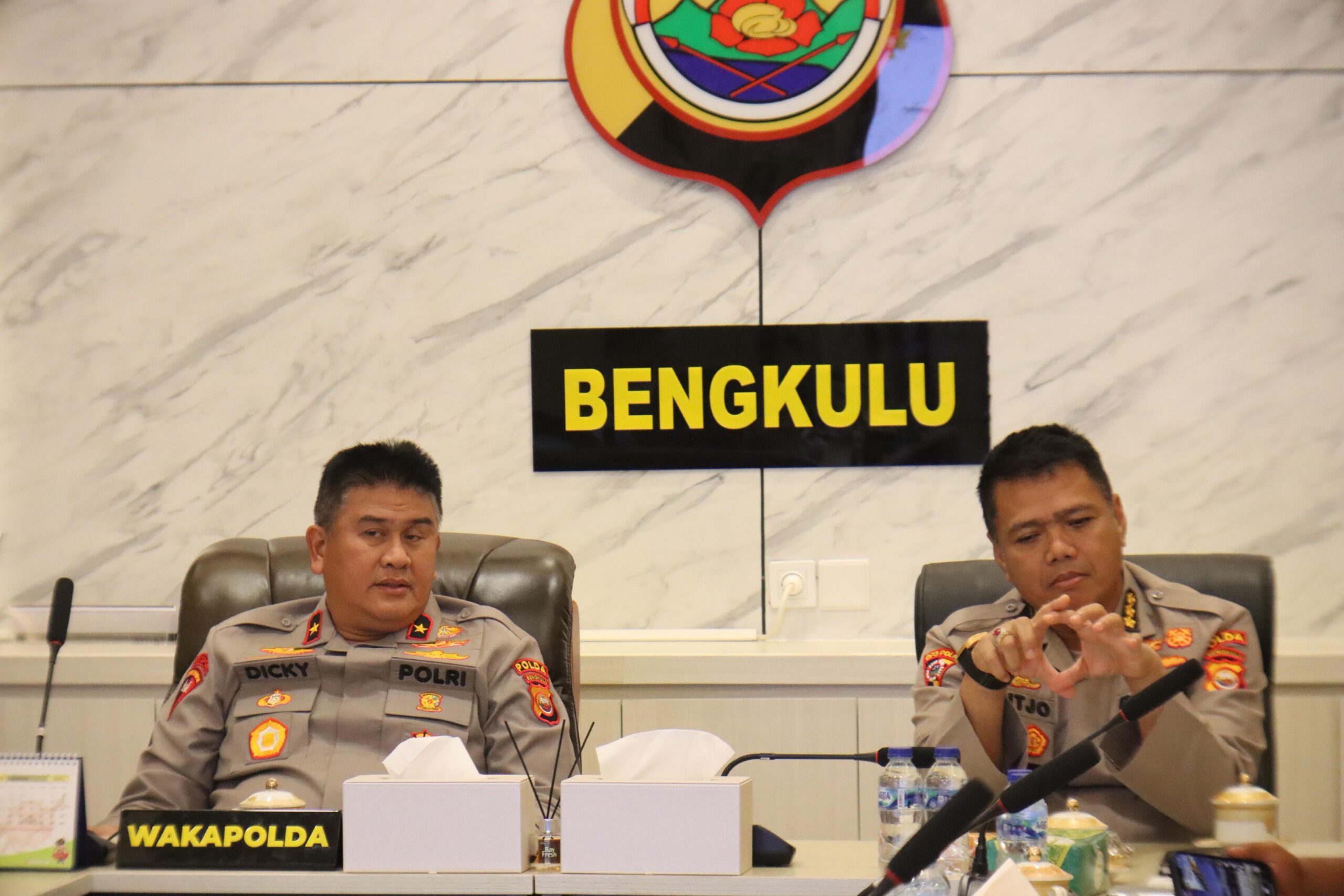Wakapolda Bengkulu Brigjen Pol Dicky Sondani mengikuti Forum Belajar Bersama Patroli Presisi bersama ICITAP.