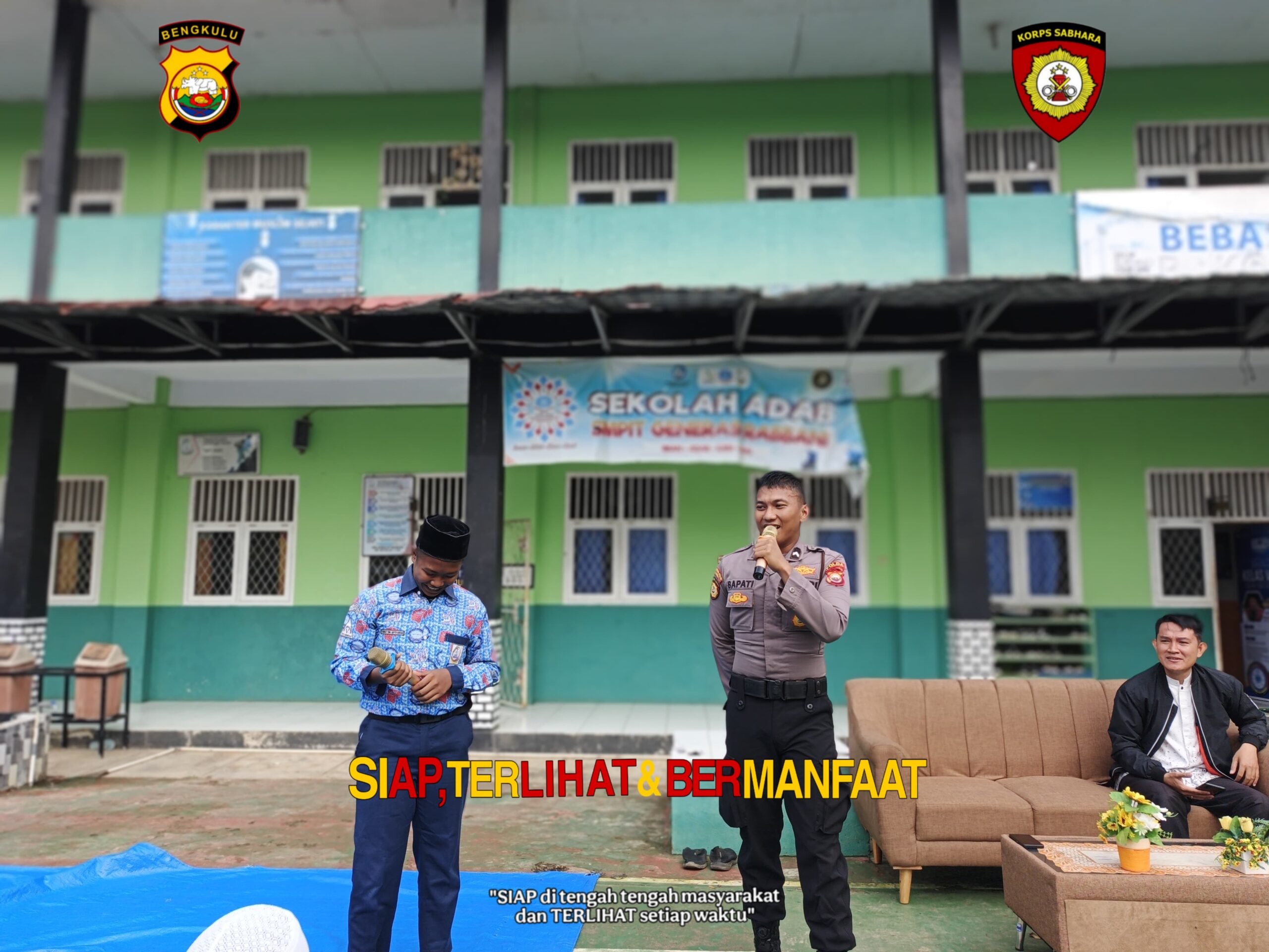 Ditsamapta Polda Bengkulu memberikan motivasi kepada siswa SMPIT Generasi Rabbani