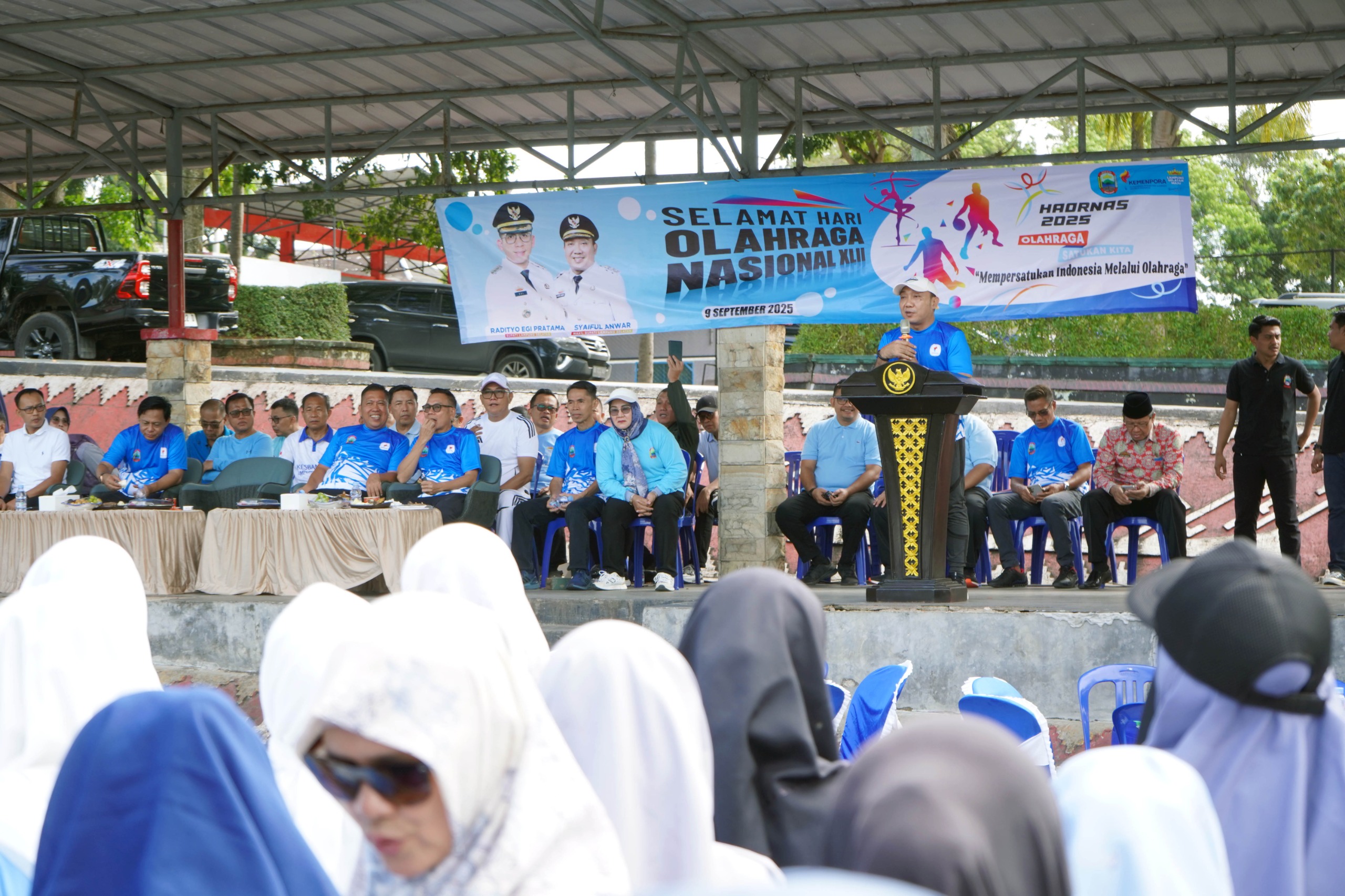 Haornas ke-42 di Lampung Selatan berlangsung meriah dengan senam, voli, dan futsal Haornas ke-42 di Lampung Selatan berlangsung meriah dengan senam, voli, dan futsal