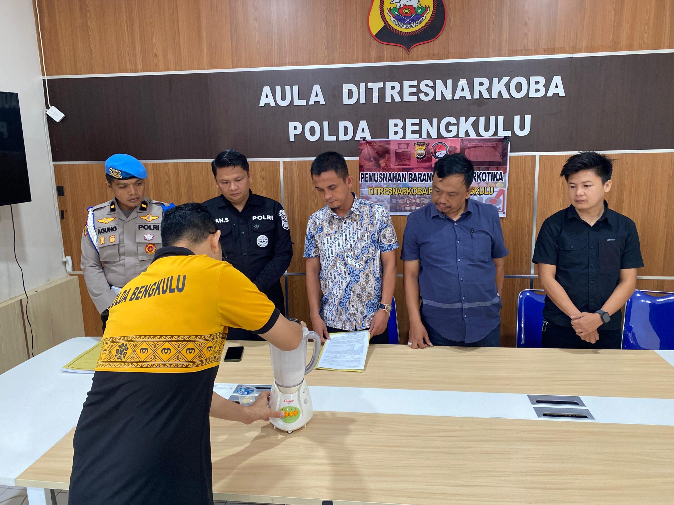 Polri Tegaskan Tidak Ada Ruang bagi Peredaran Narkoba di Bengkulu