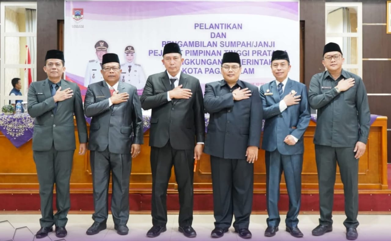 Pelantikan Pejabat Pimpinan Tinggi Pratama Pagar Alam