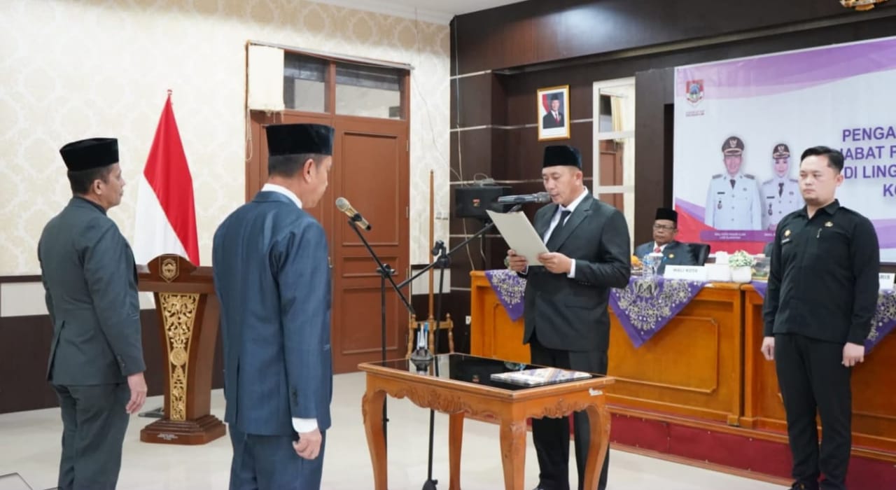 Ludi Oliansyah Pimpin Pelantikan Pejabat Pimpinan Tinggi Pratama di Pemkot Pagar Alam